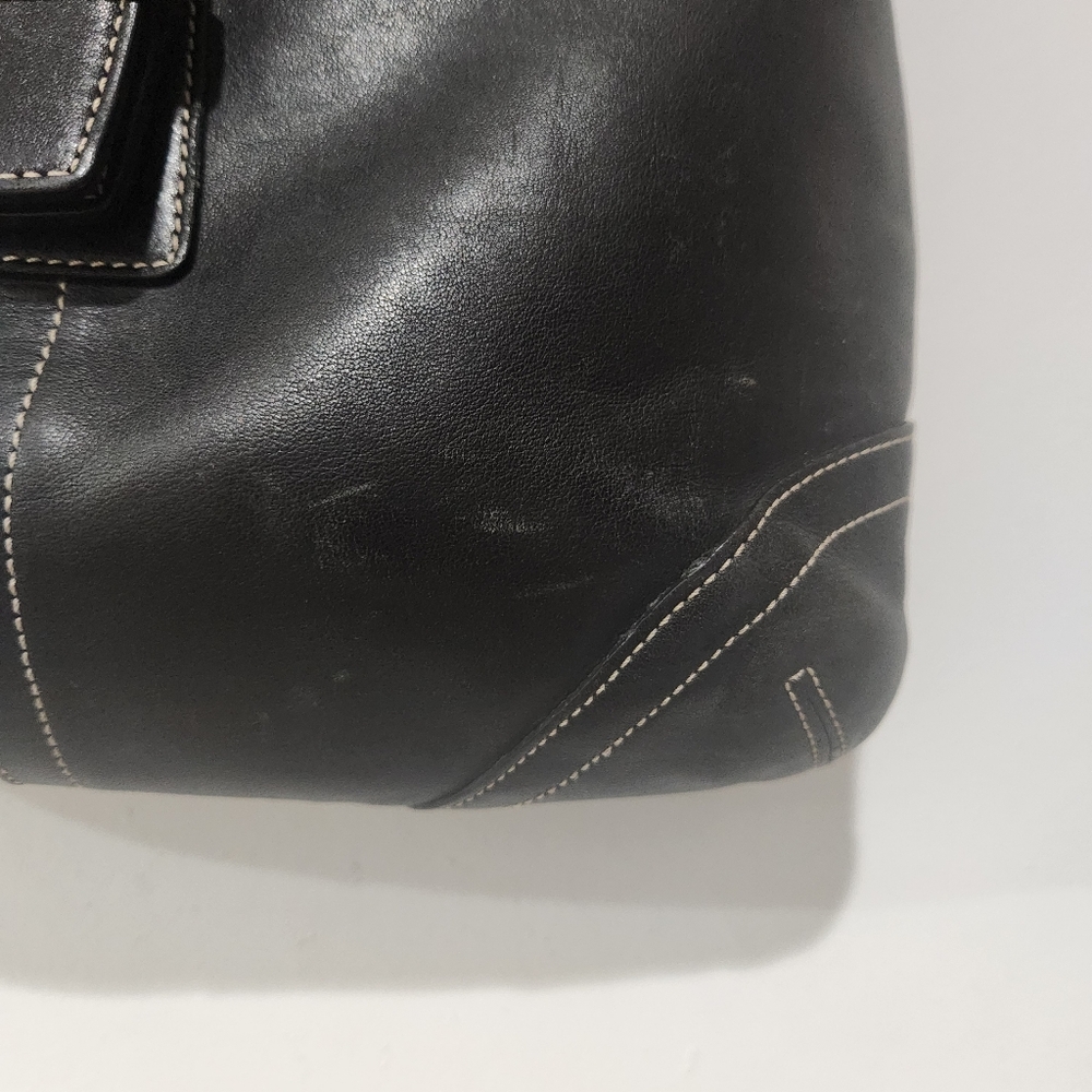 Coach Soho Crossbody Messenger Black Leather Shoulder Bag - Picture 4 of 10